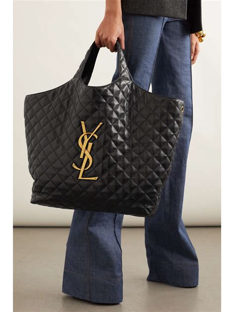 saint laurent icare leather tote